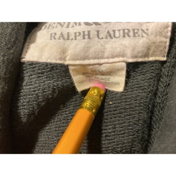 Ralph Lauren Denim & Supply Hoodie Wheel Wings Skull Wrenches Men’s M Black VTG - Picture 11 of 12